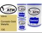 Preview: Volvo, Cornado Gold Metallic, 135: 500ml Lackdose + 500ml Klarlack + 250ml Härter - Set, von ATW Autoteile West.